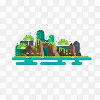 扁平化景观-空若网 扁平化景观-空若网