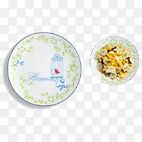 蓝色鸟笼餐盘-空若网 蓝色鸟笼餐盘-空若网