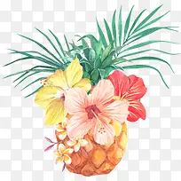 手绘菠萝-空若网 手绘菠萝-空若网