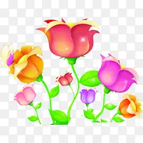 手绘儿童节彩色花朵-空若网 手绘儿童节彩色花朵-空若网