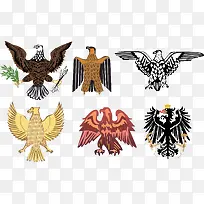 矢量欧式风格素材老鹰装饰-空若网 矢量欧式风格素材老鹰装饰-空若网