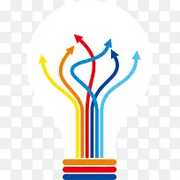 矢量彩色灯泡-空若网 矢量彩色灯泡-空若网
