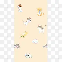 可爱猫咪壁纸平铺-空若网 可爱猫咪壁纸平铺-空若网