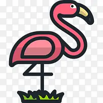 火烈鸟图标-空若网 火烈鸟图标-空若网