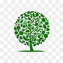 水果树绿色装饰-空若网 水果树绿色装饰-空若网