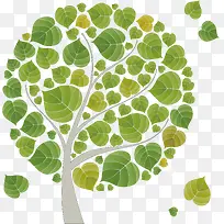 装饰图案 绿色 树 扁平化-空若网 装饰图案 绿色 树 扁平化-空若网