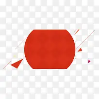 红色球形三角形漂浮-空若网 红色球形三角形漂浮-空若网