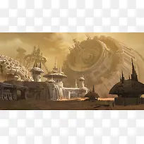 手绘年轮创意荒岛-空若网 手绘年轮创意荒岛-空若网