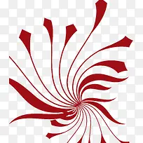 红色线条花纹-空若网 红色线条花纹-空若网