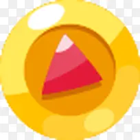 红色三角形金色底纹-空若网 红色三角形金色底纹-空若网