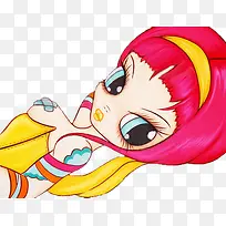 欧美美女矢量图手绘人物图片-空若网 欧美美女矢量图手绘人物图片-空若网