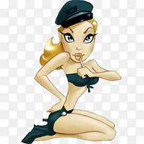 手绘西方美女手绘欧美女孩-空若网 手绘西方美女手绘欧美女孩-空若网