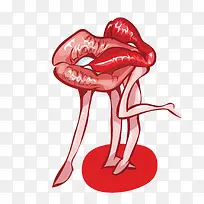 矢量卡通嘴唇-空若网 矢量卡通嘴唇-空若网