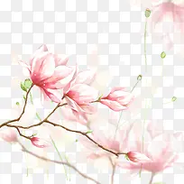 水彩花朵图片背景-空若网 水彩花朵图片背景-空若网