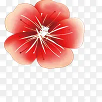 红色水彩花朵唯美-空若网 红色水彩花朵唯美-空若网