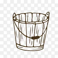 手绘木桶-空若网 手绘木桶-空若网