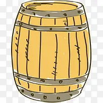 卡通手绘木桶-空若网 卡通手绘木桶-空若网