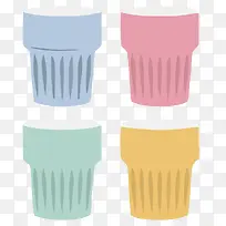 矢量手绘垃圾桶素材-空若网 矢量手绘垃圾桶素材-空若网