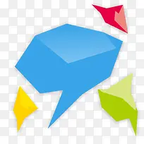 彩色几何不规则图形-空若网 彩色几何不规则图形-空若网