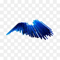 矢量插画不规则立体渐变蓝色-空若网 矢量插画不规则立体渐变蓝色-空若网