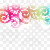 矢量彩色不规则曲线-空若网 矢量彩色不规则曲线-空若网