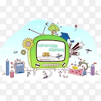 卡通素材场景-空若网 卡通素材场景-空若网