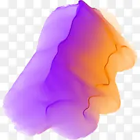 紫色橙色晕染水彩-空若网 紫色橙色晕染水彩-空若网