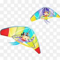可爱飞行人物手绘-空若网 可爱飞行人物手绘-空若网