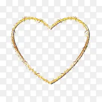 金色心形边框-空若网 金色心形边框-空若网