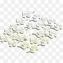 简约白色云纹设计-空若网 简约白色云纹设计-空若网