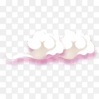 白色粉色祥云-空若网 白色粉色祥云-空若网