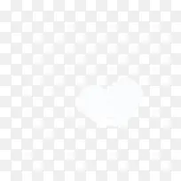 白色爱心云朵七夕-空若网 白色爱心云朵七夕-空若网