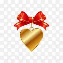 矢量金色爱心-空若网 矢量金色爱心-空若网