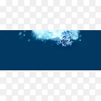 蓝色浪漫爱情背景banner-空若网 蓝色浪漫爱情背景banner-空若网