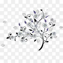 线条花树-空若网 线条花树-空若网