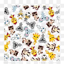 可爱动物背景-空若网 可爱动物背景-空若网