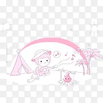 卡通背景底纹-空若网 卡通背景底纹-空若网