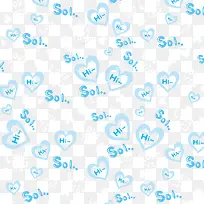 蓝色爱心底纹背景-空若网 蓝色爱心底纹背景-空若网