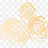 金色玫瑰花纹-空若网 金色玫瑰花纹-空若网