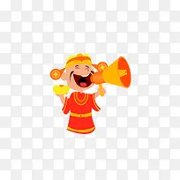 卡通手绘财神-空若网 卡通手绘财神-空若网