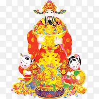 新年创意财神手绘-空若网 新年创意财神手绘-空若网