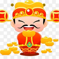卡通财神-空若网 卡通财神-空若网
