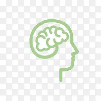 矢量线条人像大脑素材-空若网 矢量线条人像大脑素材-空若网