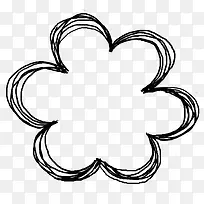 线条背景素材 卡通手绘花-空若网 线条背景素材 卡通手绘花-空若网