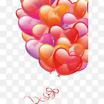 红色橙色紫色气球-空若网 红色橙色紫色气球-空若网