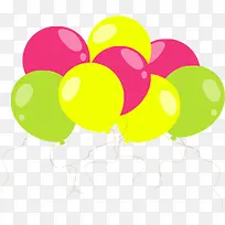 彩色气球背景素材-空若网 彩色气球背景素材-空若网