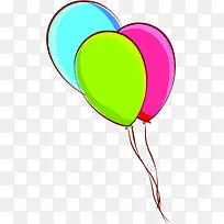 卡通彩色气球素材-空若网 卡通彩色气球素材-空若网