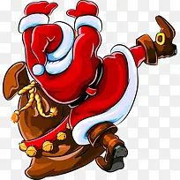 手绘可爱圣诞老人插图-空若网 手绘可爱圣诞老人插图-空若网