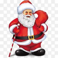 手绘可爱大胡子圣诞老人-空若网 手绘可爱大胡子圣诞老人-空若网