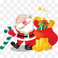 手绘彩色星星圣诞老人-空若网 手绘彩色星星圣诞老人-空若网